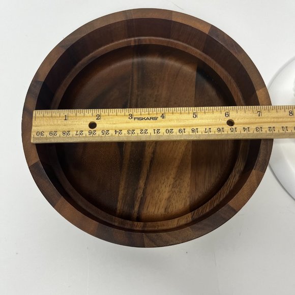 White Porcelain Magnolia Flower 3 D Wood Circular Box Keepsake Trinket Jewelry B - Picture 10 of 14